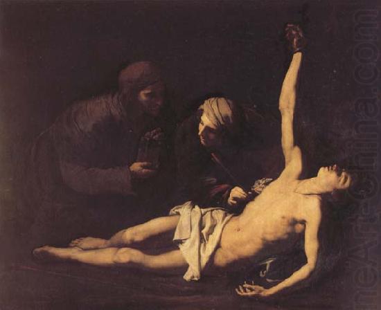 Jusepe de Ribera St.Sebastian.St.Irene,and St.Lucila oil painting picture